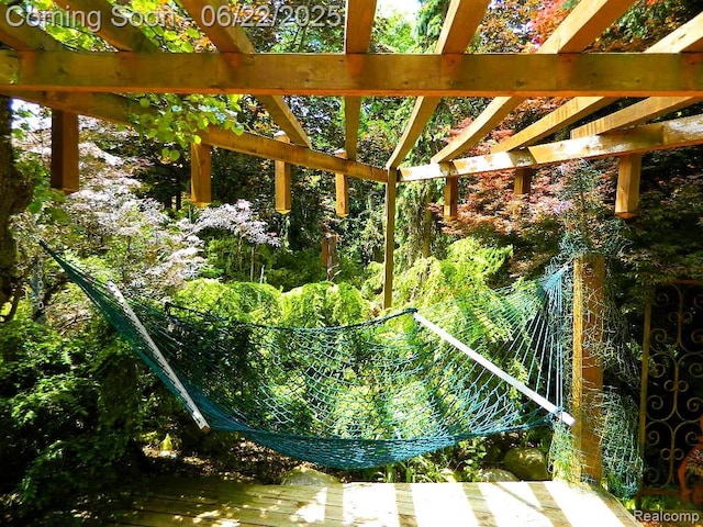 5236 Patrick Rd, West Bloomfield, MI 48322 - gate with a pergola