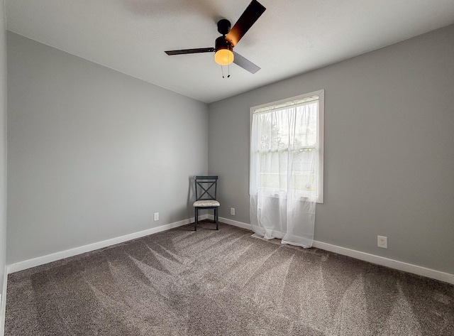 56570 Warren Dr, Dowagiac, MI 49047 - carpeted empty room featuring ceiling fan and baseboards