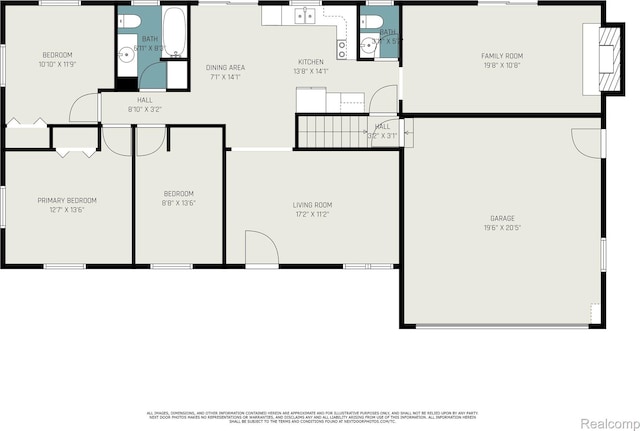 5369 Old Franklin Rd, Grand Blanc, MI 48439 - view of floor plan / room layout
