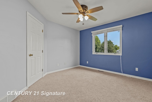 2364 Milford Dr, Saginaw, MI 48603 - carpeted empty room with ceiling fan and baseboards