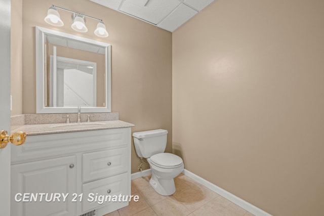 2364 Milford Dr, Saginaw, MI 48603 - bathroom with vanity and tile patterned flooring