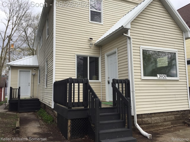 3909 Electric Ave, Port Huron, MI 48060 - back of property featuring a metal roof