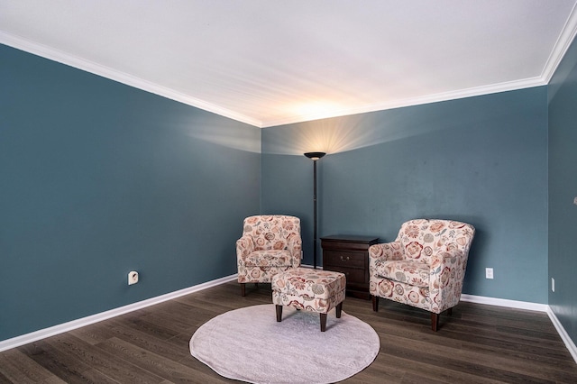 2104 Waterbury Dr SE, Kentwood, MI 49508 - sitting room featuring crown molding and wood finished floors
