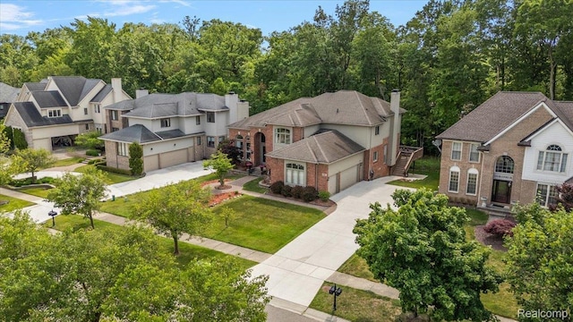 6280 Branford Dr, West Bloomfield, MI 48322 - aerial perspective of suburban area