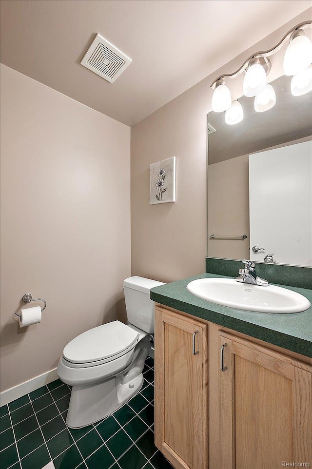 6280 Branford Dr, West Bloomfield, MI 48322 - half bath featuring vanity and tile patterned flooring