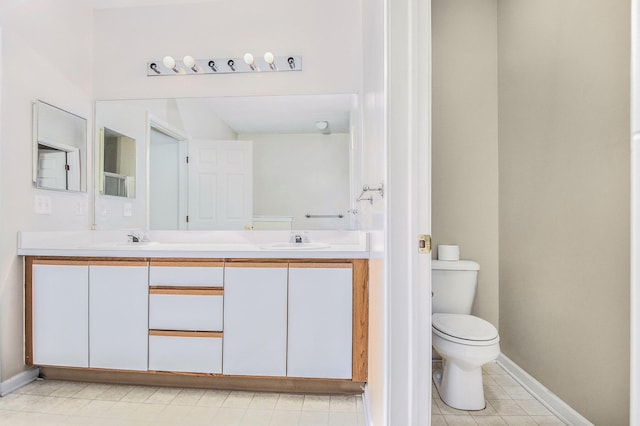 1377 Fox Pointe Cir, Ann Arbor, MI 48108 - full bath featuring double vanity and tile patterned flooring
