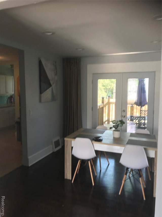18522 Joseph Campau St, Detroit, MI 48234 - dining space with french doors and wood finished floors