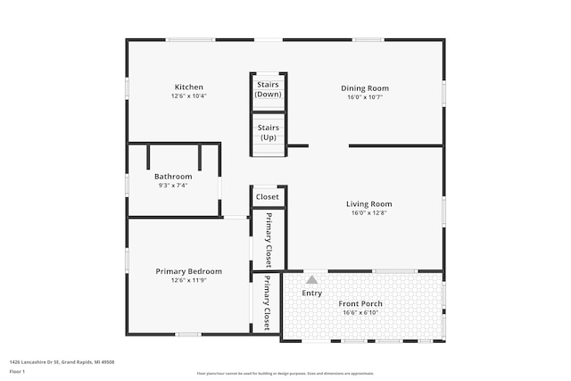 1426 Lancashire SE, Grand Rapids, MI 49508 - view of home floor plan