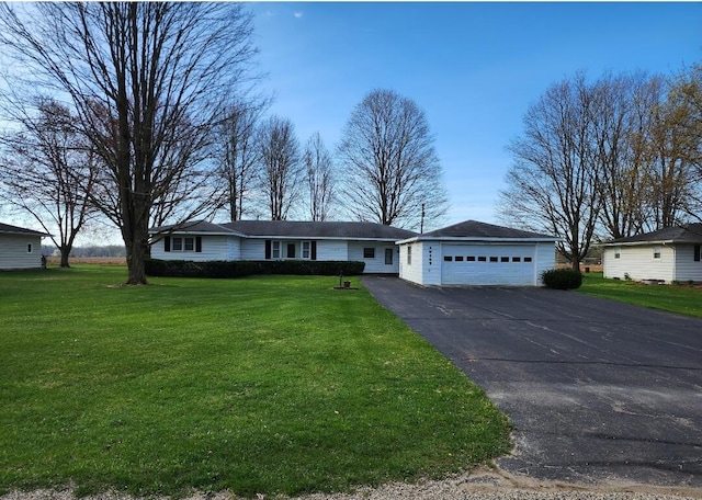 18169 6th Avenue Rd, Three Rivers, MI 49093 - single story home with a front lawn and a garage