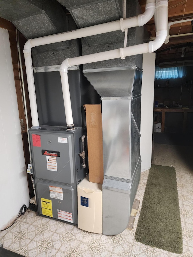 18169 6th Avenue Rd, Three Rivers, MI 49093 - utility room with heating unit