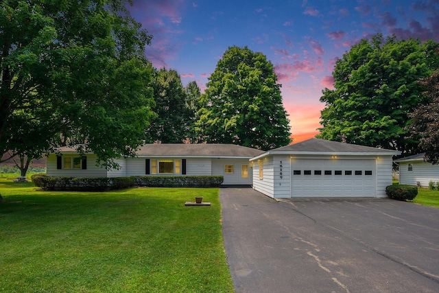 18169 6th Avenue Rd, Three Rivers, MI 49093 - ranch-style home featuring a garage and a front yard