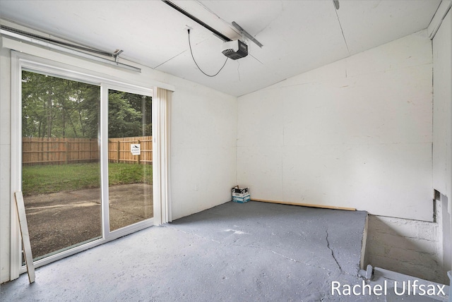 1676 Dyson St, Muskegon, MI 49442 - empty room featuring vaulted ceiling