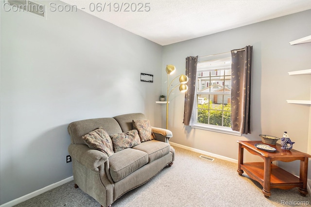 49649 Draper Cir, Plymouth, MI 48170 - sitting room featuring carpet flooring and baseboards