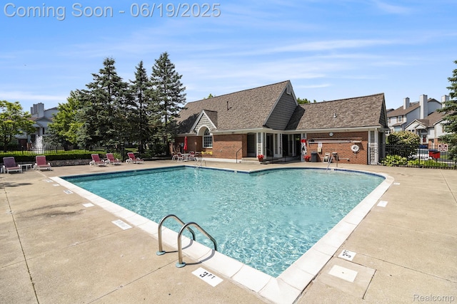 49649 Draper Cir, Plymouth, MI 48170 - community pool with a patio area