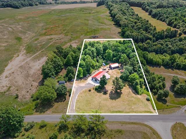 780 S 72nd Ave, Shelby, MI 49455 - aerial view of property and surrounding area with property parcel outlined