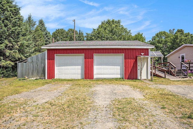 4890 W Birch Ln, Pentwater, MI 49449 - view of detached garage