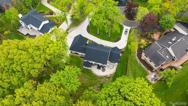 163 Manorwood Dr, Bloomfield Hills, MI 48304 - aerial perspective of suburban area
