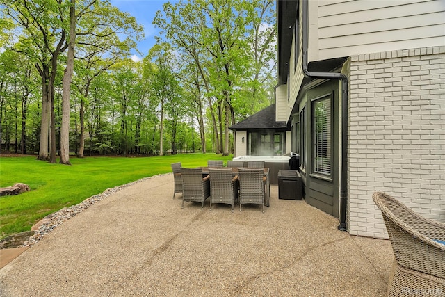 163 Manorwood Dr, Bloomfield Hills, MI 48304 - view of patio / terrace featuring a hot tub