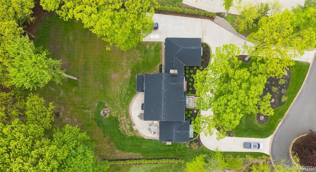 163 Manorwood Dr, Bloomfield Hills, MI 48304 - bird's eye view