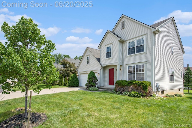 3244 Buckhorn Ct, Ann Arbor, MI 48105 - traditional-style home featuring a front yard and driveway