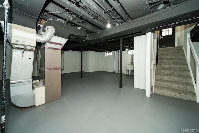 1922 N Wilson Ave, Royal Oak, MI 48073 - finished basement featuring stairway and a sink