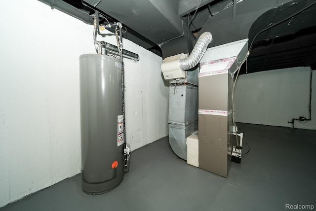 1922 N Wilson Ave, Royal Oak, MI 48073 - utility room with gas water heater and heating unit