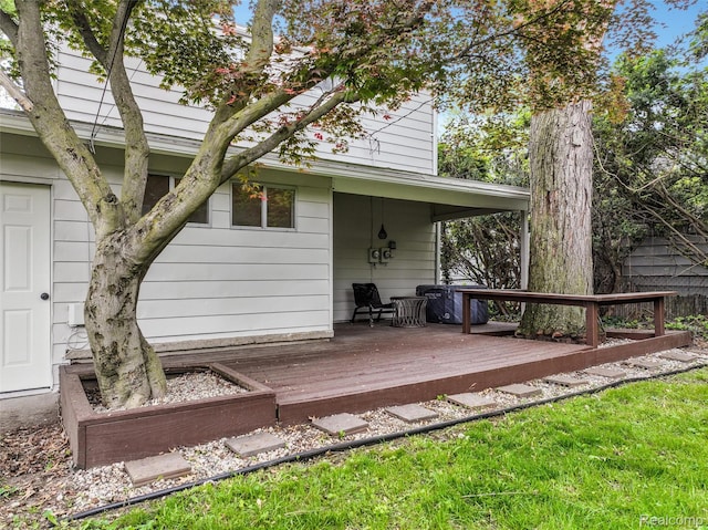 1605 N Vermont Ave, Rochester, MI 48067 - view of wooden deck