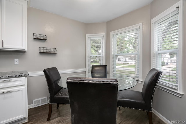 1605 N Vermont Ave, Rochester, MI 48067 - dining room featuring dark wood finished floors and a desk