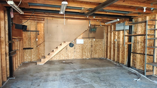 5157 Niagara St, Wayne, MI 48184 - basement featuring gas meter and stairs