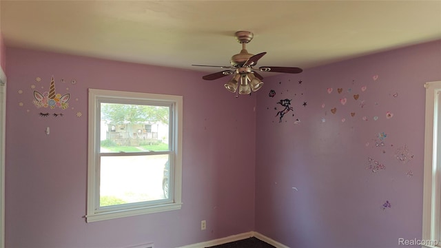 5157 Niagara St, Wayne, MI 48184 - spare room featuring a ceiling fan