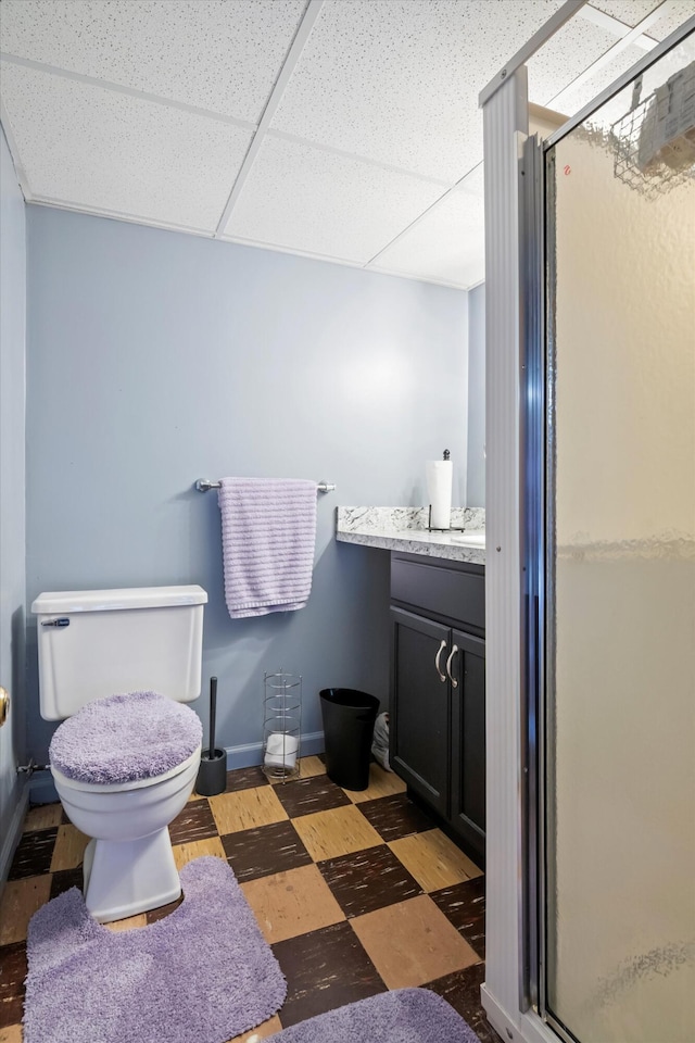11372 Riverdale Ave, Redford, MI 48239 - full bath with a stall shower, vanity, and tile patterned floors