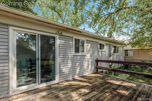 9468 Washington St, Romulus, MI 48174 - view of wooden deck