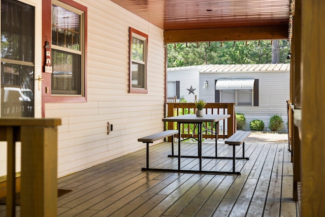 1724 N Ridge Rd, Mears, MI 49436 - view of wooden deck