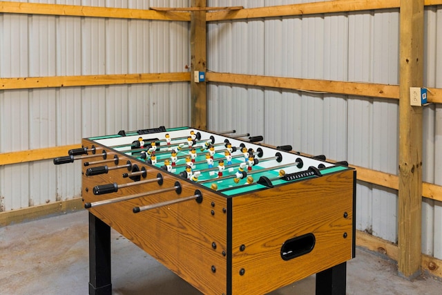 1724 N Ridge Rd, Mears, MI 49436 - game room with unfinished concrete flooring
