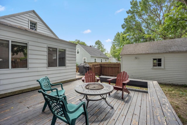 2511 Belfast Ave SE, Grand Rapids, MI 49507 - deck with area for grilling