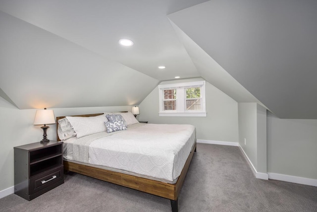 2511 Belfast Ave SE, Grand Rapids, MI 49507 - carpeted bedroom with lofted ceiling and recessed lighting