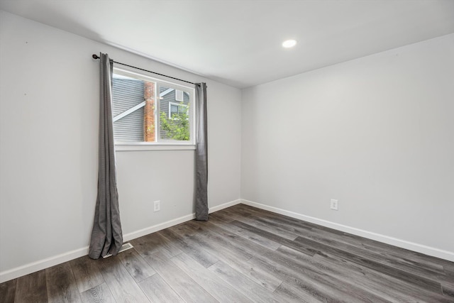 2362 Georgetown Blvd, Ann Arbor, MI 48105 - empty room with wood finished floors and recessed lighting