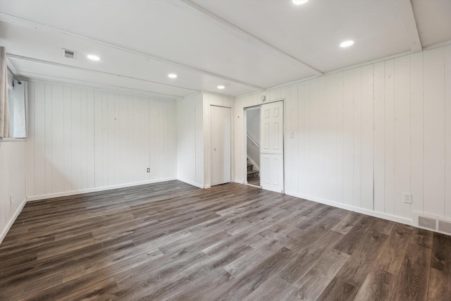 2362 Georgetown Blvd, Ann Arbor, MI 48105 - unfurnished bedroom with wood finished floors and recessed lighting
