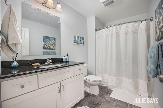12828 Bayou Ct, Wayland, MI 49348 - full bathroom with vanity and a shower with curtain