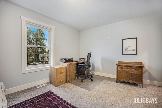 12828 Bayou Ct, Wayland, MI 49348 - carpeted home office with baseboards