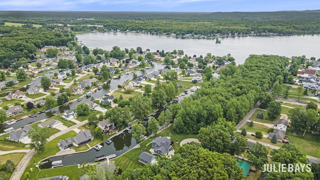 12828 Bayou Ct, Wayland, MI 49348 - aerial view of property and surrounding area featuring a forest and nearby suburban area