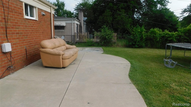 27038 Grobbel Dr, Warren, MI 48092 - view of yard with a trampoline and a patio