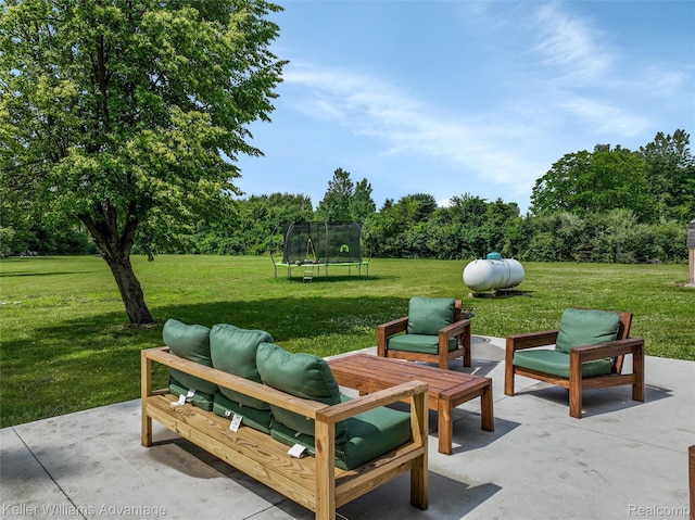 26855 King Rd, Brownstown, MI 48174 - view of patio / terrace featuring a trampoline