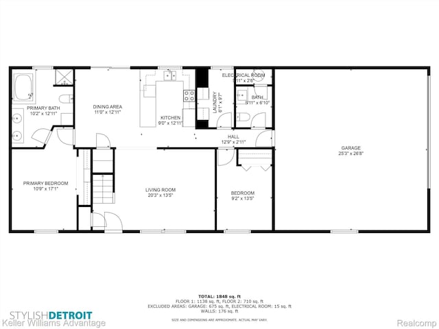 26855 King Rd, Brownstown, MI 48174 - view of floor plan / room layout