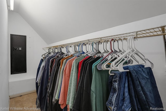 26855 King Rd, Brownstown, MI 48174 - walk in closet featuring vaulted ceiling