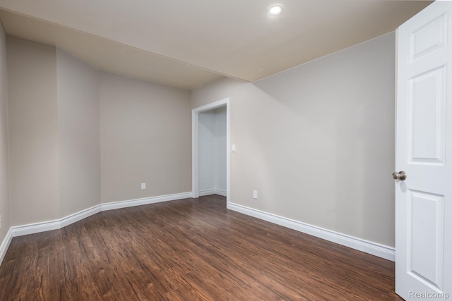 56343 Via Serbelloni, Macomb, MI 48042 - unfurnished room featuring dark wood-type flooring and recessed lighting