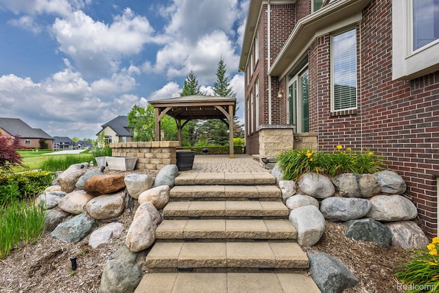 56343 Via Serbelloni, Macomb, MI 48042 - view of yard featuring a gazebo