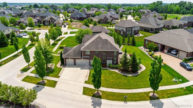 56343 Via Serbelloni, Macomb, MI 48042 - aerial perspective of suburban area
