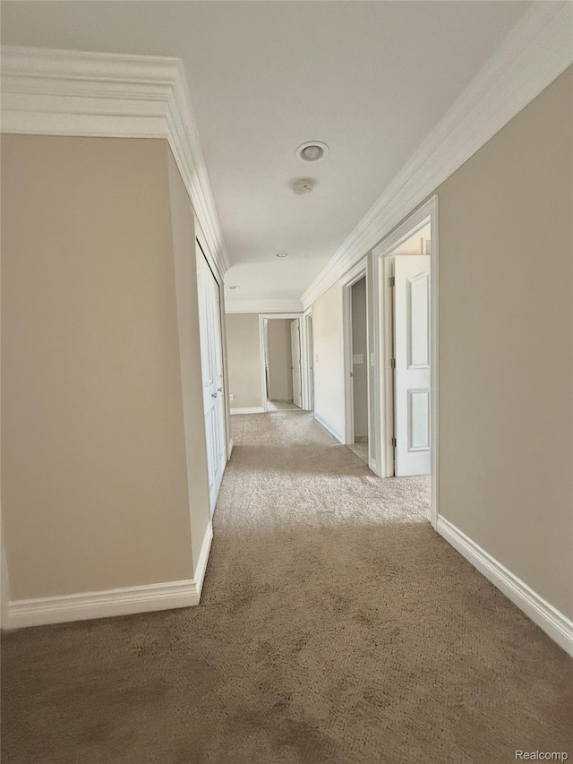 56343 Via Serbelloni, Macomb, MI 48042 - hall featuring crown molding and carpet
