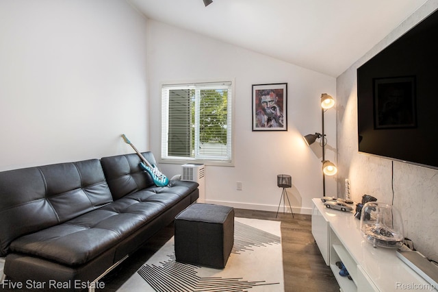 7025 Dandison Blvd, West Bloomfield, MI 48324 - living area with lofted ceiling and wood finished floors